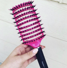Load image into Gallery viewer, Happy Hair Brush - Fuscia Pink