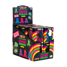 Load image into Gallery viewer, Smoosho's Super Squeeze Fidget: Dinosaur Glow (Pink/Purple)