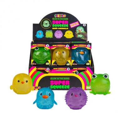 Smoosho's Super Squeeze Fidget: Mini Animal Glow in the Dark