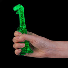 Load image into Gallery viewer, Smoosho's Super Squeeze Fidget: Stretchy Dino Glow in the Dark