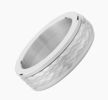 Load image into Gallery viewer, Hey Luna Lisa Anxiety Spinning Ring Silver: Size 10