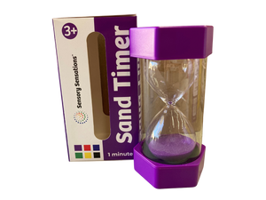 Coloured Sand Timer - 1 Minute Purple