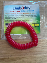 Load image into Gallery viewer, Chubuddy Springz Chew Bracelet: Red