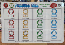 Load image into Gallery viewer, Practise Mat - What&#39;s the Time? - The Sensory Studio