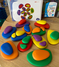 Load image into Gallery viewer, edx education Rainbow Pebbles and Activity Set in Plastic Container