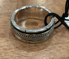 Load image into Gallery viewer, Susan Rose: Silver Spinning Ring - Jasmine Size 9