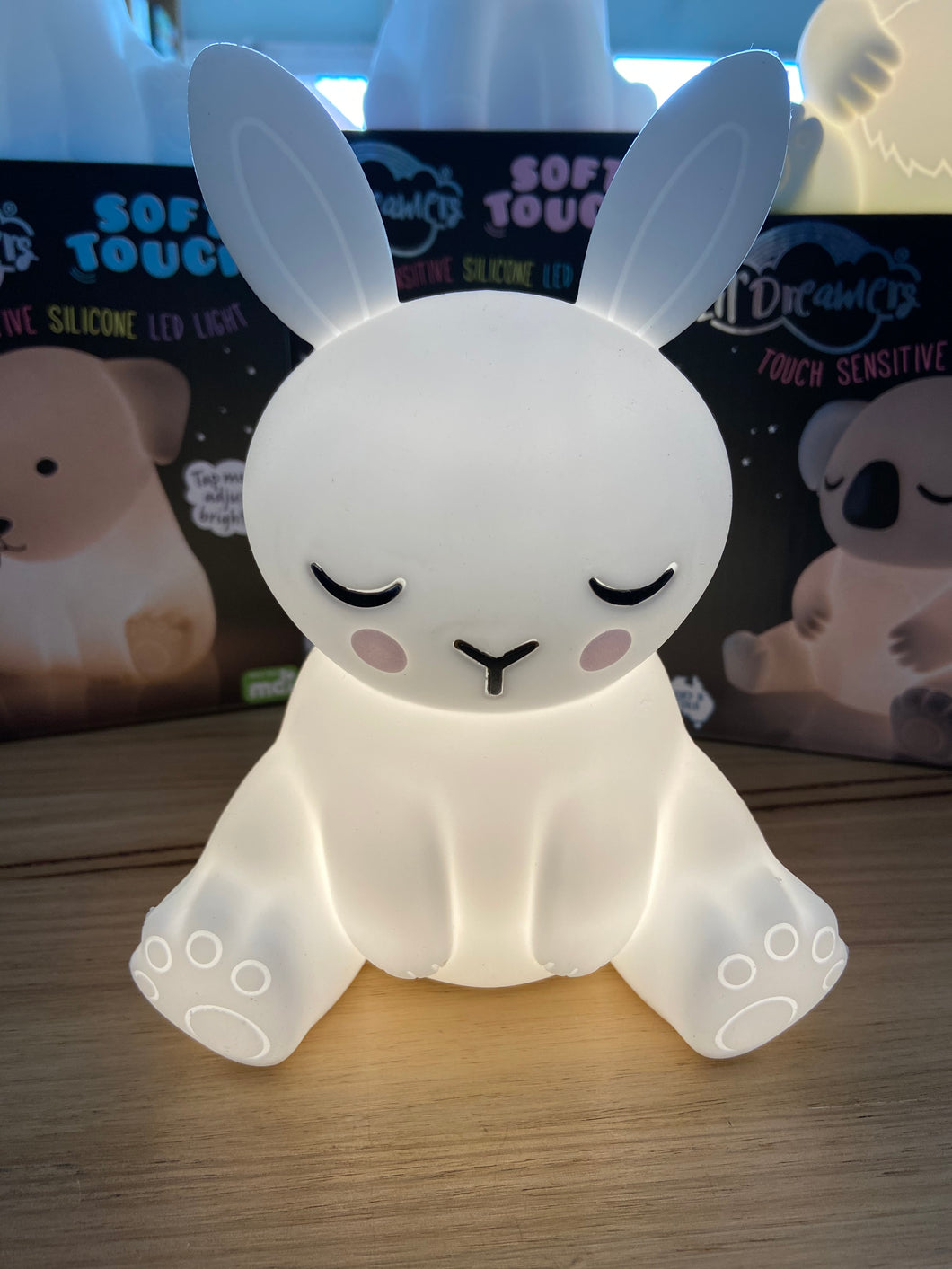Lil Dreamers Soft Touch Silicone Bunny LED Night Light