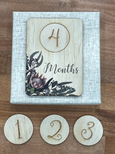 Load image into Gallery viewer, 5 Little Bears: Handmade Wooden Baby Milestone Set: On sale was $35.95