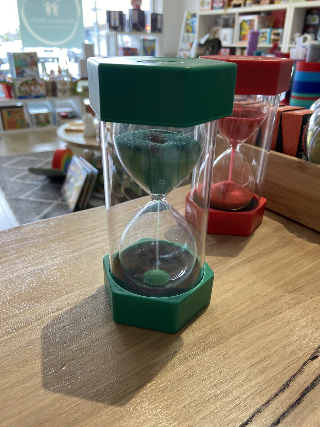 Coloured Sand Timer - 5 Minutes (Green)