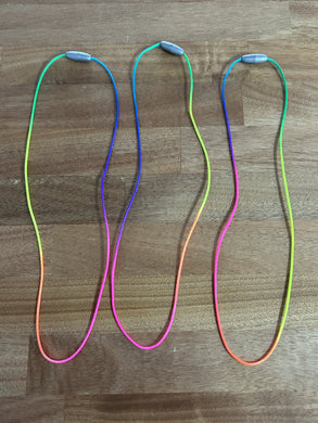 Replacement Necklace / Cord With Safety Clasp: Rainbow
