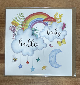 My Tiny Explorer - Hello Baby Square Card