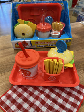 Fat Brain Toys Pretendables: Burger & Fries - The Sensory Studio