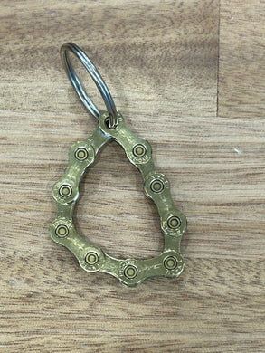 Bike Chain Fidget Metal Keyring - Gold