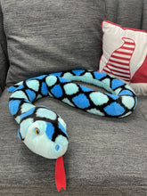 Load image into Gallery viewer, Sapphire the Diamond Weighted Snake - Weighted Toy: 1.6Kg