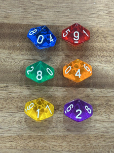 10 Sided Polyhedral Dice (sold individually)