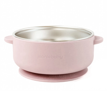 Load image into Gallery viewer, Jeanie Baby Stainless Steel / Silicone Suction Bowl: Mauve