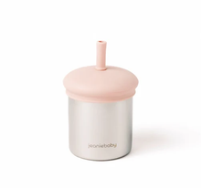 Load image into Gallery viewer, Jeanie Baby Stainless Steel / Silicone Straw Cup: Mauve