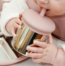 Load image into Gallery viewer, Jeanie Baby Stainless Steel / Silicone Straw Cup: Mauve