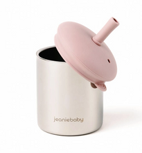 Load image into Gallery viewer, Jeanie Baby Stainless Steel / Silicone Straw Cup: Mauve