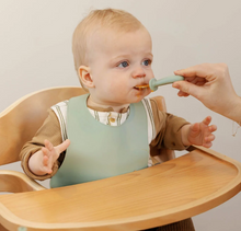 Load image into Gallery viewer, Jeanie Baby Stainless Steel / Silicone Cutlery Set: Sage Green