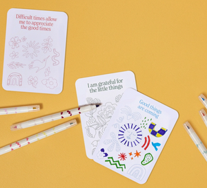 Journey of Something: Colour Your Own Affirmation Cards