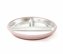 Load image into Gallery viewer, Jeanie Baby Stainless Steel / Silicone Divided Plate: Mauve