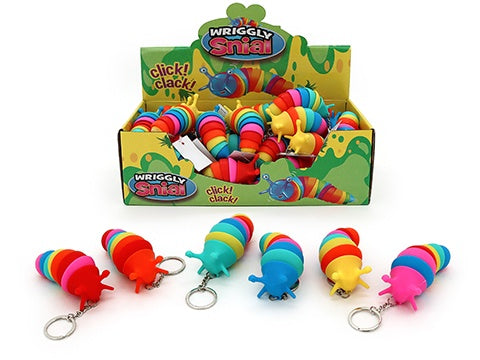 Wriggly Snail Keychain