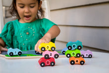 Load image into Gallery viewer, Wooden Car and Truck 1-10 Number Puzzle - The Sensory Studio