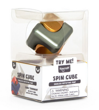 Load image into Gallery viewer, Keycraft Fidgets: Metallic Spinning Cube