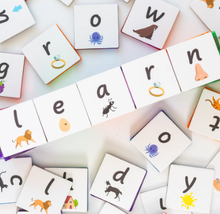 Load image into Gallery viewer, Learn &amp; Grow Toys: Magnetic Tile Toppers: Alphabet Lower Case Pack