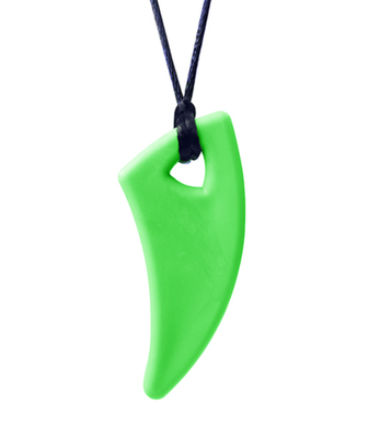 ARK Therapeutic Saber Tooth Chew Necklace: Lime Green XT - The Sensory Studio