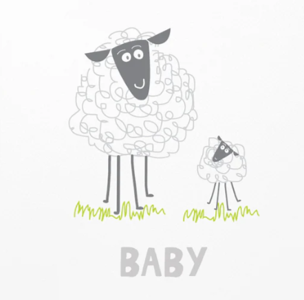 Lauren Hinkley Greeting Card: Baby Sheep - The Sensory Studio