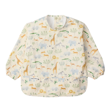 Load image into Gallery viewer, LouLou Lollipop: Long Sleeve Bib - Safari Jungle