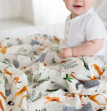 Load image into Gallery viewer, LouLou Lollipop: Muslin Swaddle Wrap Safari Jungle