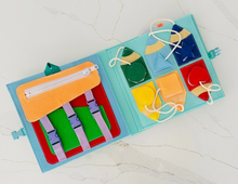 Load image into Gallery viewer, Wondertivity: Lucky Lion Toddler Felt Activity Book