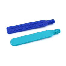 Load image into Gallery viewer, Ark Therapeutic Z-Vibe Tongue Depressor Tip: Textured Teal