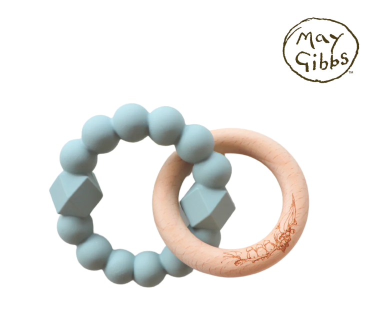 JellyStone Designs May Gibbs Moon Teether - Sage