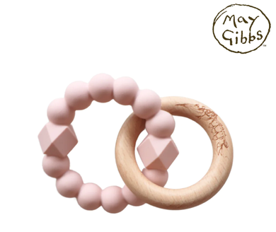 JellyStone Designs May Gibbs Moon Teether - Blush