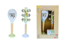 Load image into Gallery viewer, Wooden Maracca &amp; Bell Stick Musical Set: Australian Animals