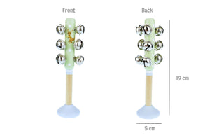 Wooden Maracca & Bell Stick Musical Set: Australian Animals