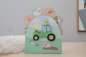 Farm Friends Spin Along Music Box