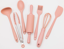 Load image into Gallery viewer, Montessori Mates Mini Chef Kids Kitchen Set - Silicone | Rose Pink