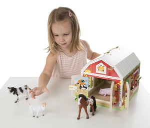 Melissa & Doug Wooden Latches Barn