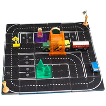 Load image into Gallery viewer, TileTek (Learn &amp; Grow Toys): Magnetic Tile Toppers: Road Pack