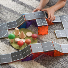 Load image into Gallery viewer, TileTek (Learn &amp; Grow Toys): Magnetic Tile Toppers: Road Pack