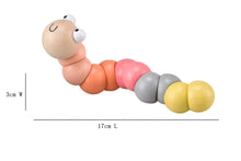 Load image into Gallery viewer, Wiggly Worm Wooden fidget - Pastel Pink