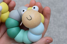 Load image into Gallery viewer, Wiggly Worm Wooden fidget - Pastel Green