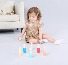 Load image into Gallery viewer, Wooden Kids Bowling Set - 6 Pin Set