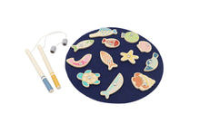 Load image into Gallery viewer, Wooden Magnetic Fishing Game: Pastel