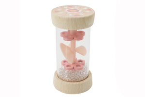 Wooden EcoWhirlie Baby Rattle: Pink